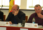 consilierul Hadrian Popescu, primarul Ioan Popa, viceprimarul Adrian Dacica