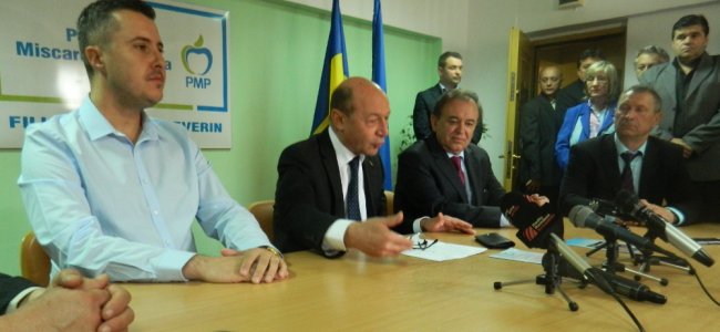 Traian Băsescu, la Reșița